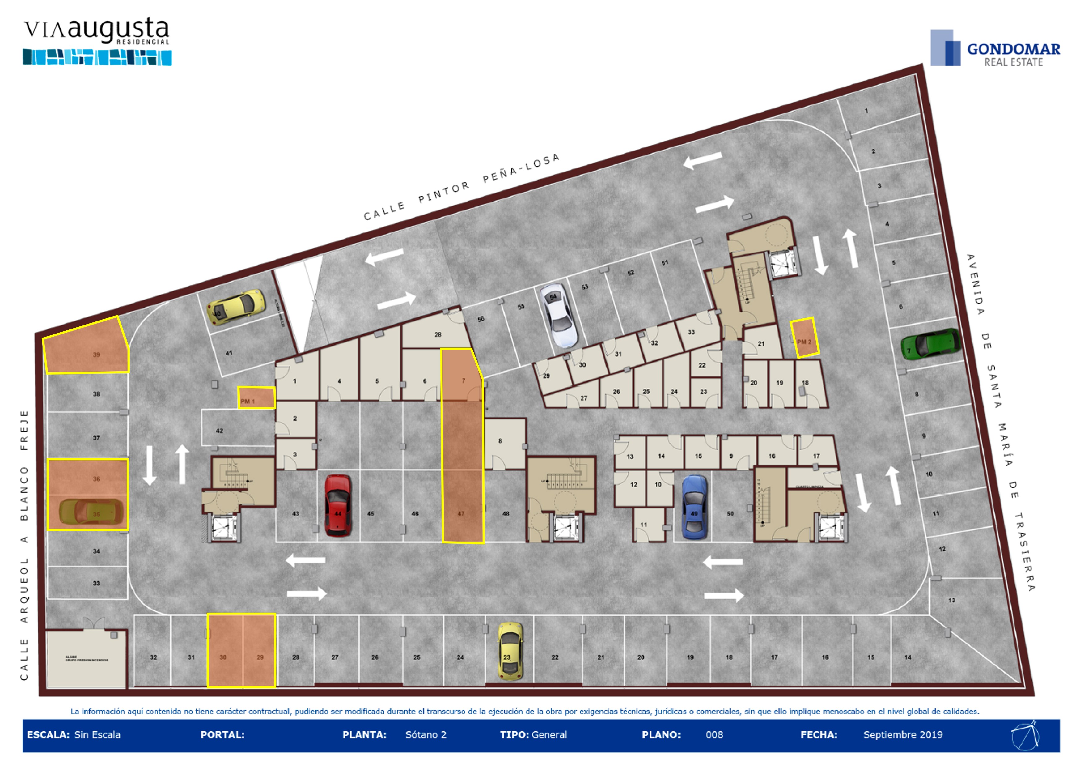 Garaje en venta en avenida Vía Augusta