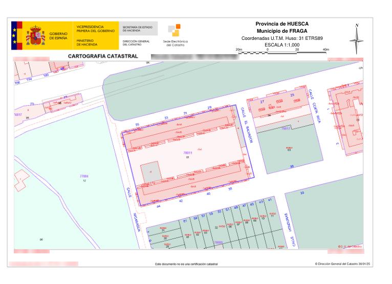Promoción de Garajes, Cl Jaime I, Fraga