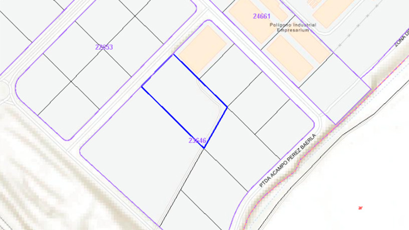 Urban ground for sale in calle Acampo Perez Baerla