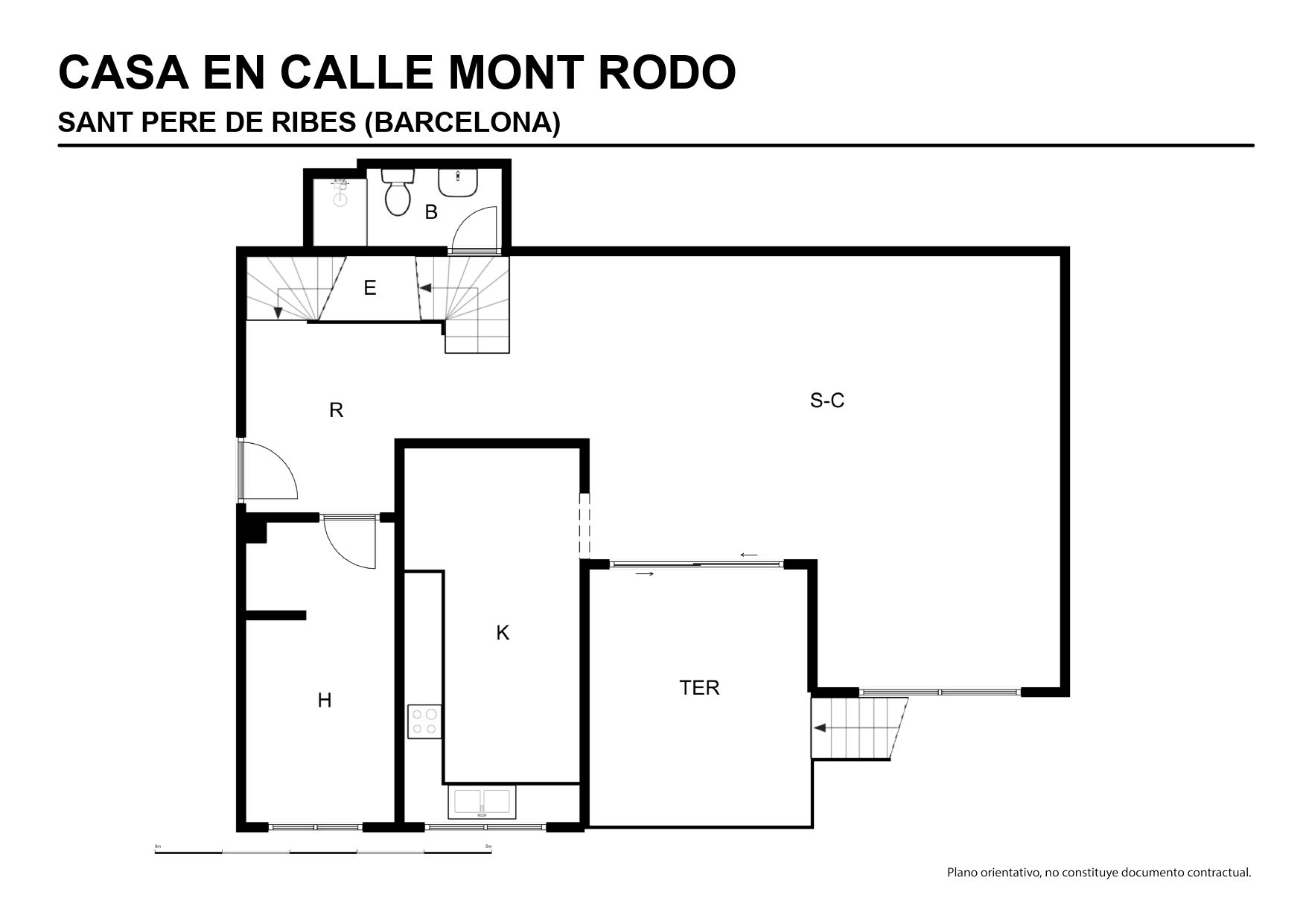 Chalet adosado en venta en calle Mont Rodo