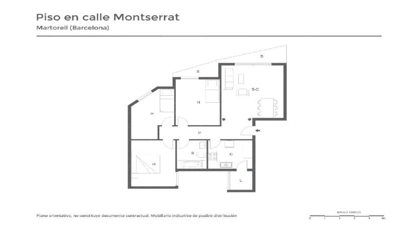 Piso en venta en calle Montserrat