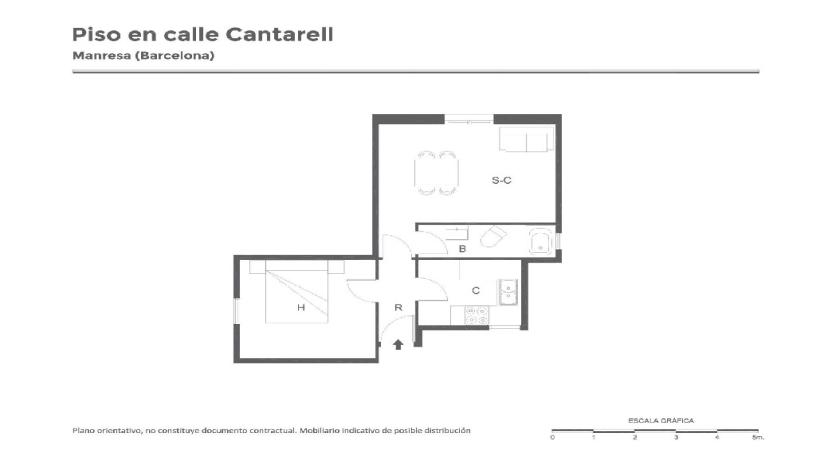 Piso en venta en calle Cantarell