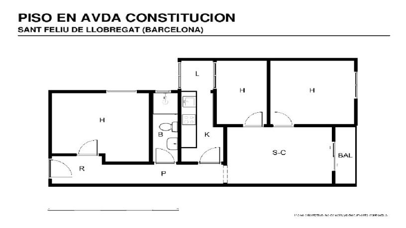 Piso en venta en avda Constitucion