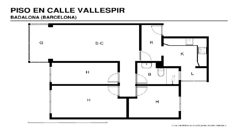 Piso en venta en calle Vallespir