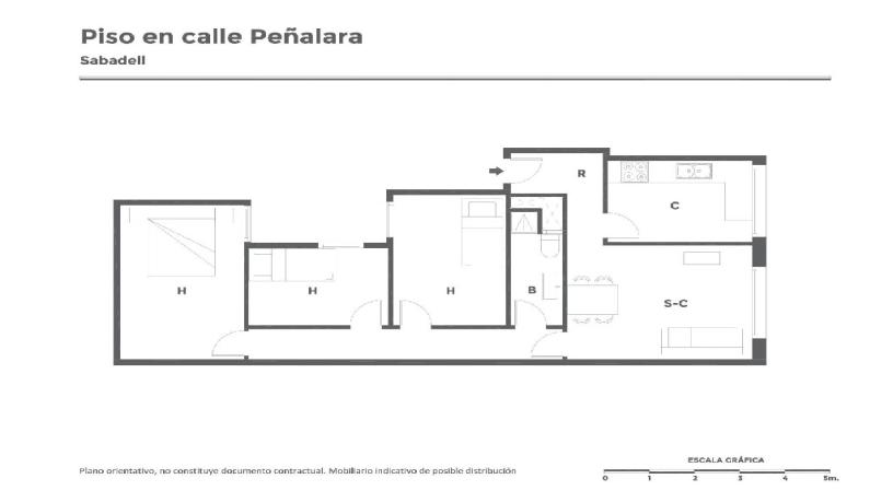 Piso en venta en calle Peñalara