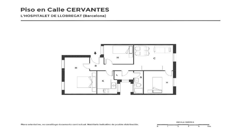 Piso en venta en calle Cervantes de