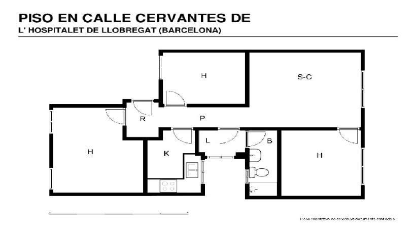 Piso en venta en calle Cervantes de