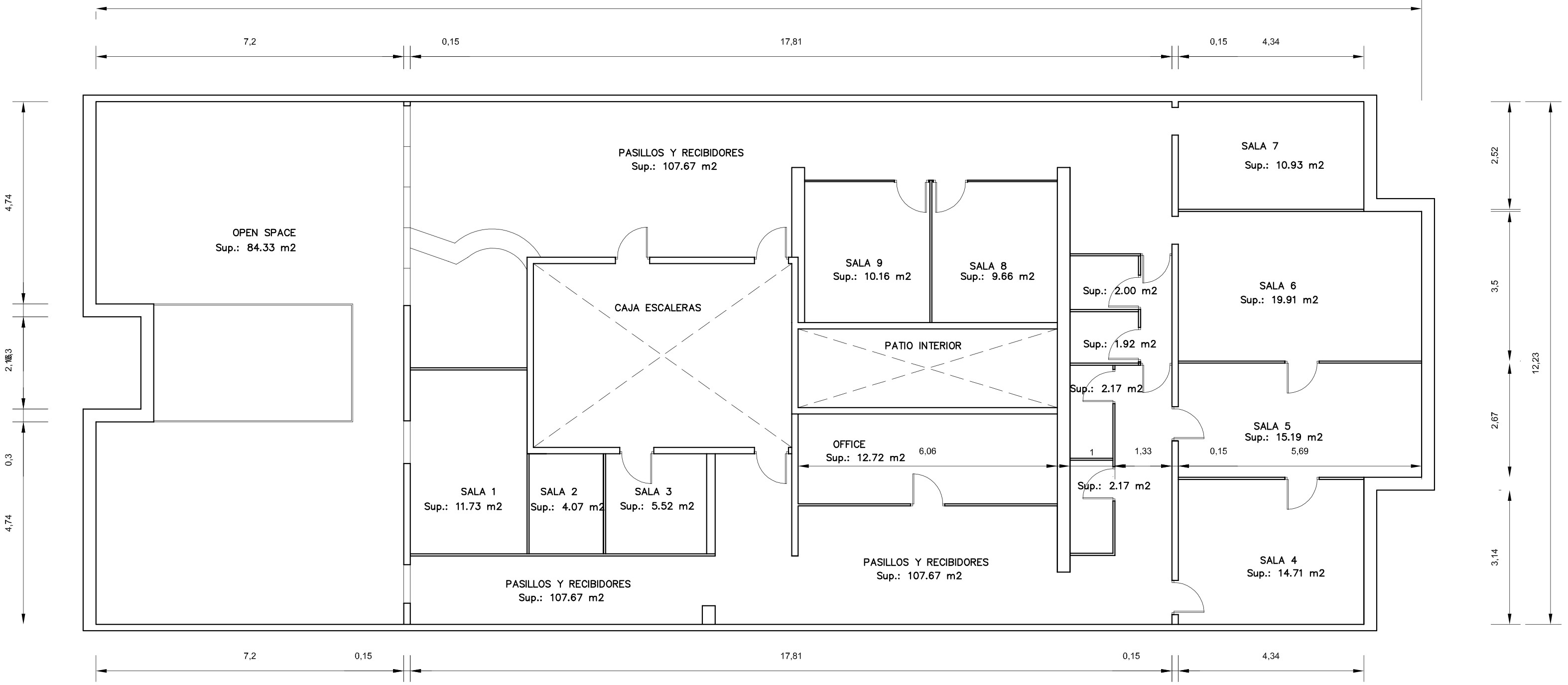 Bureau à vendre à calle Paseo de Gracia