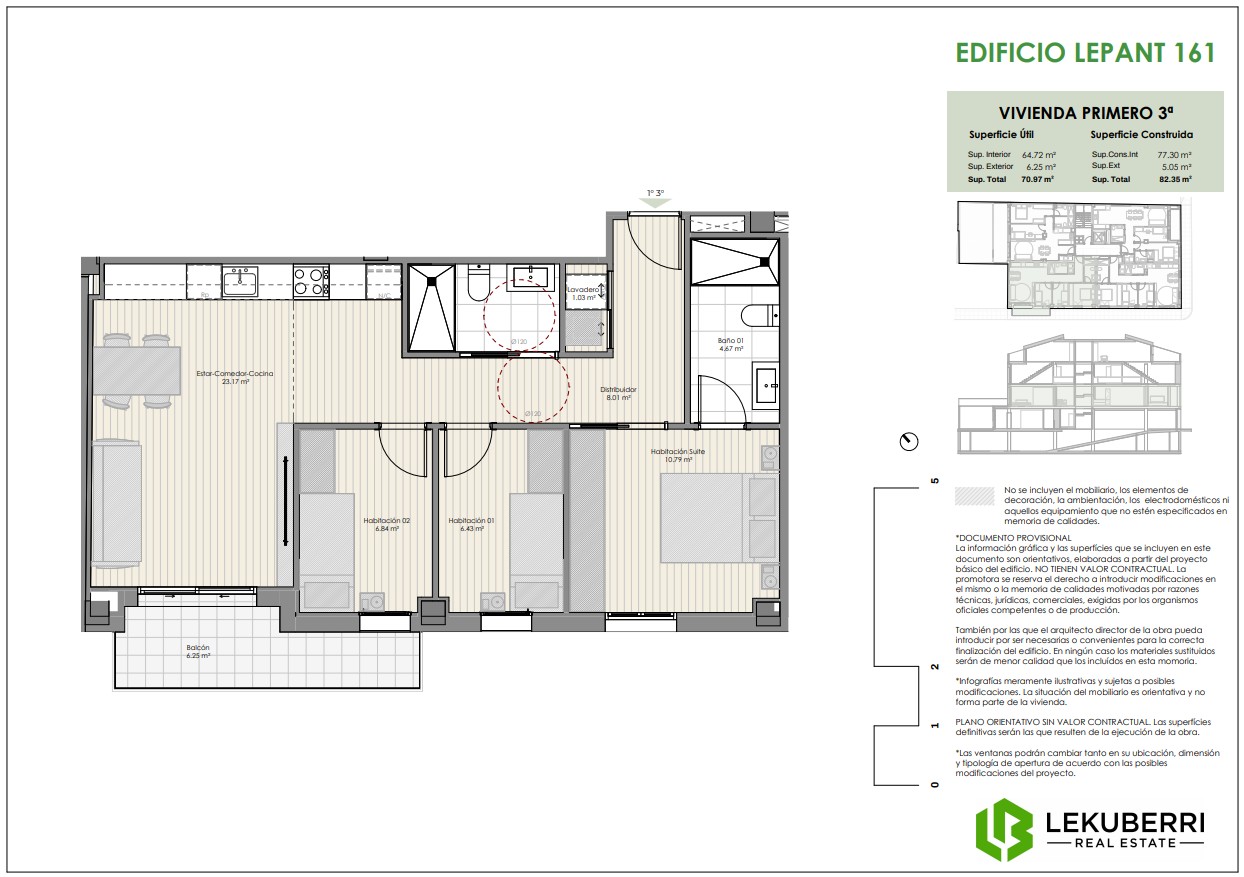 Flat for sale in calle Lepant 