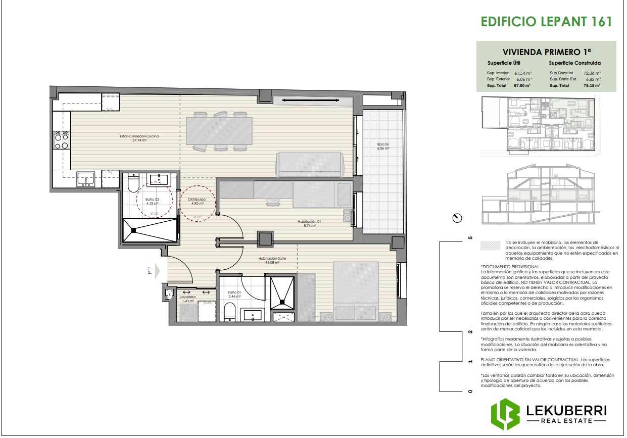 Flat for sale in calle Lepant 