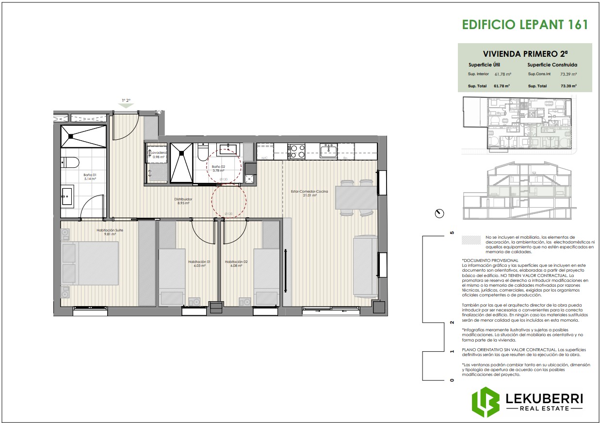 Flat for sale in calle Lepant 