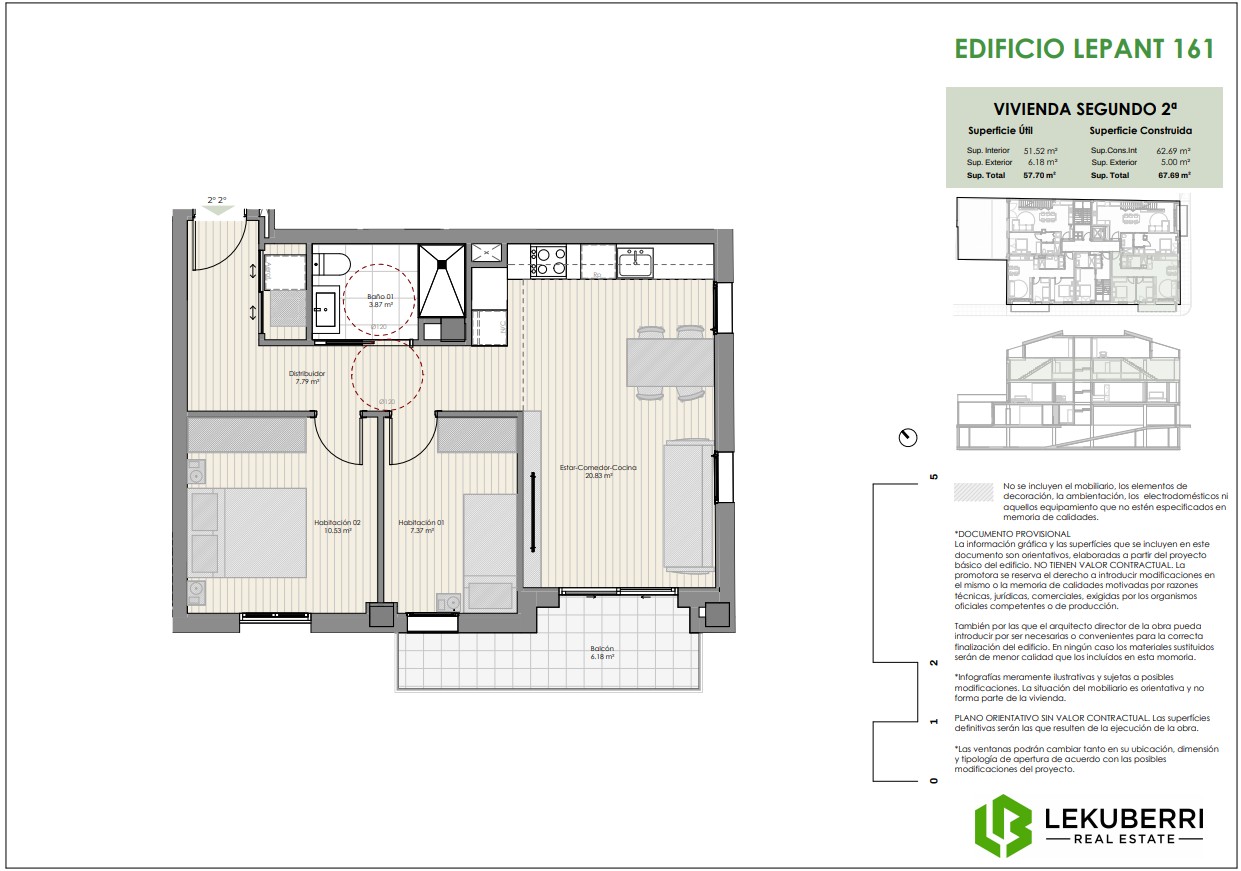 Flat for sale in calle Lepant 