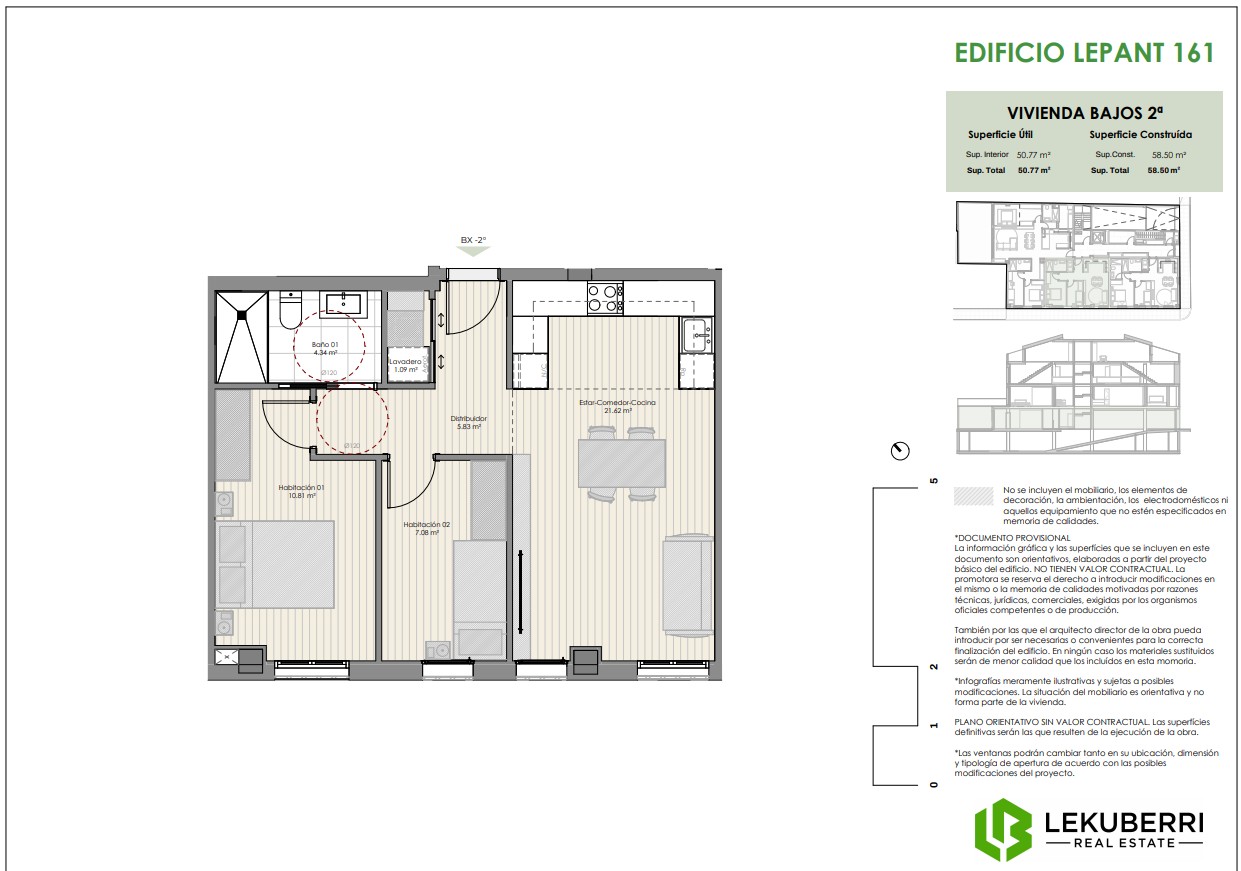 Flat for sale in calle Lepant 