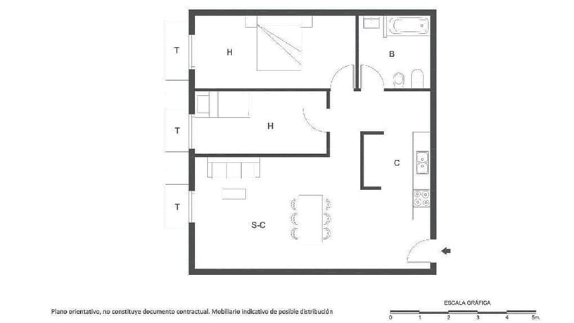Flat for sale in calle Santa Maria