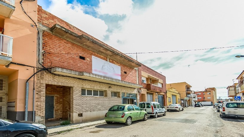 Work stopped  on street Roquetes, Deltebre