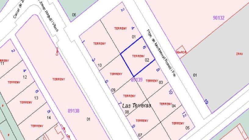 Terrain urbain de 810m² dans rue Segadors, Sarral, Tarragona