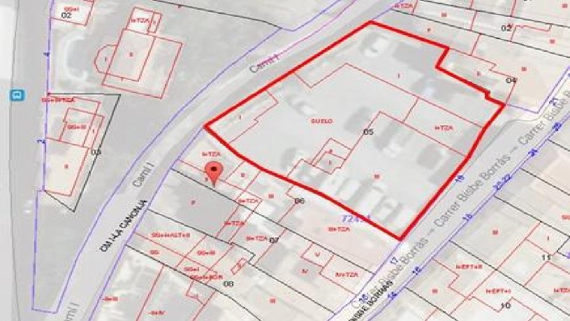 Terreno urbano en venta en calle Bisbe Borras