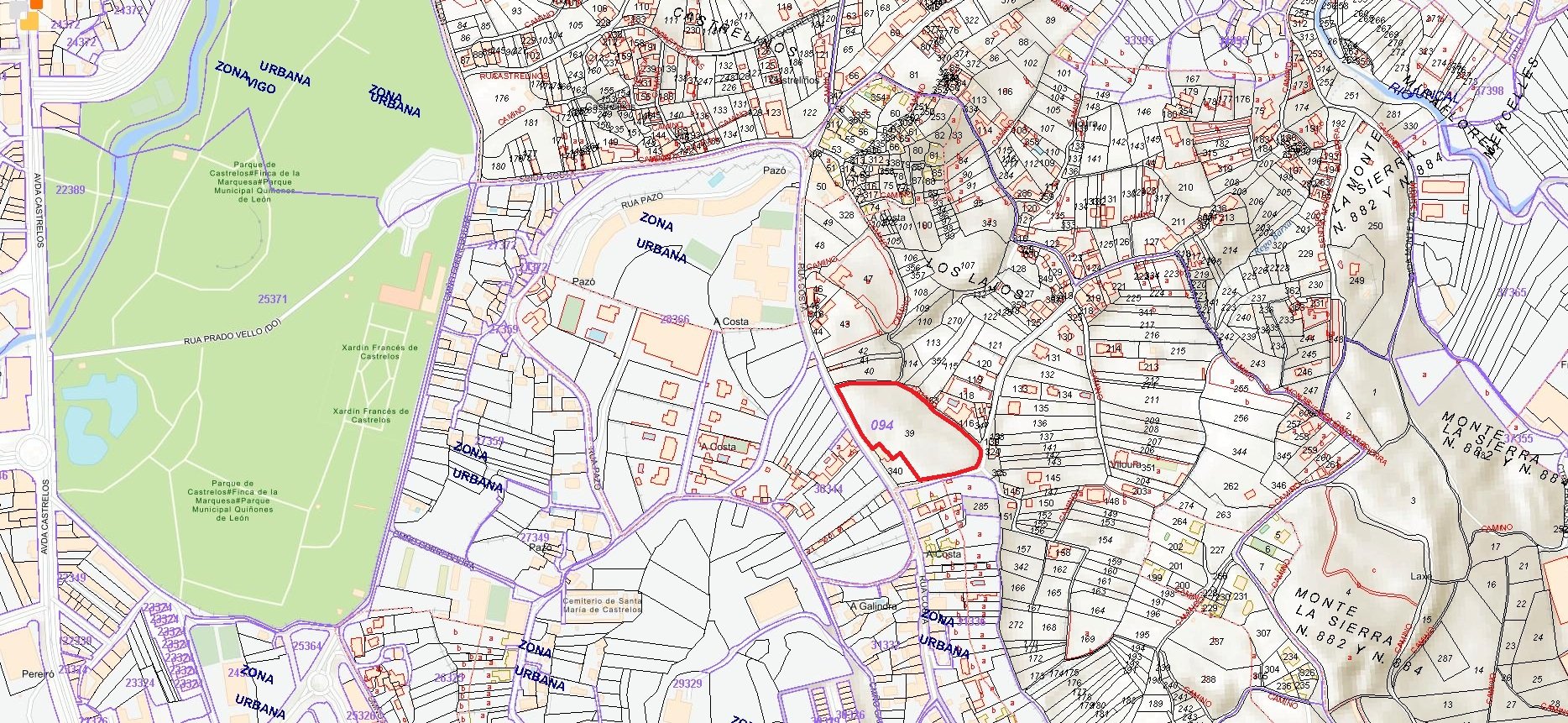 Finca rústica en venta en lugar Subida A Costa. Parcela 39 del Polígono 94
