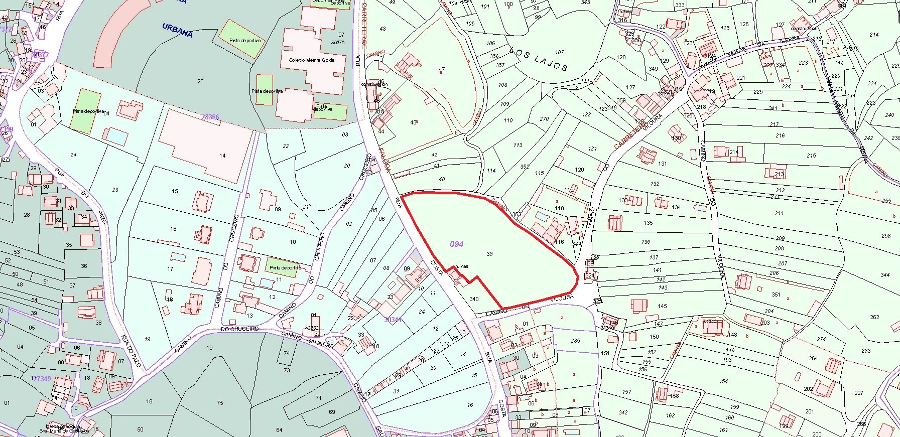 Finca rústica en venta en lugar Subida A Costa. Parcela 39 del Polígono 94