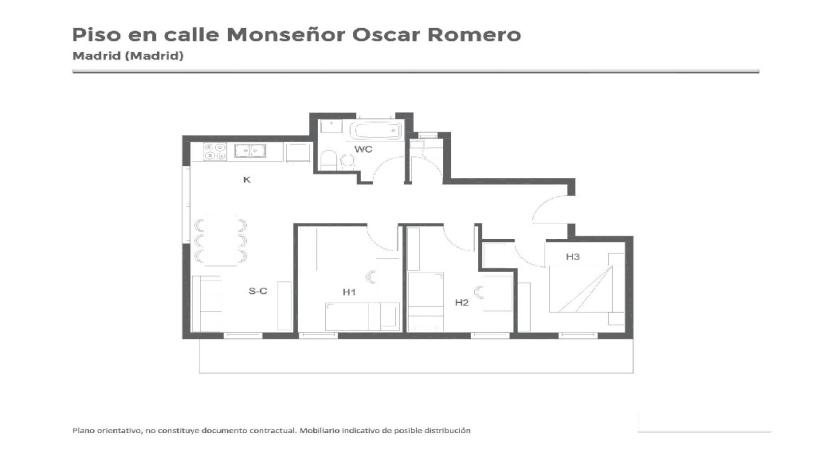 Piso en venta en calle Monseñor Oscar Romero