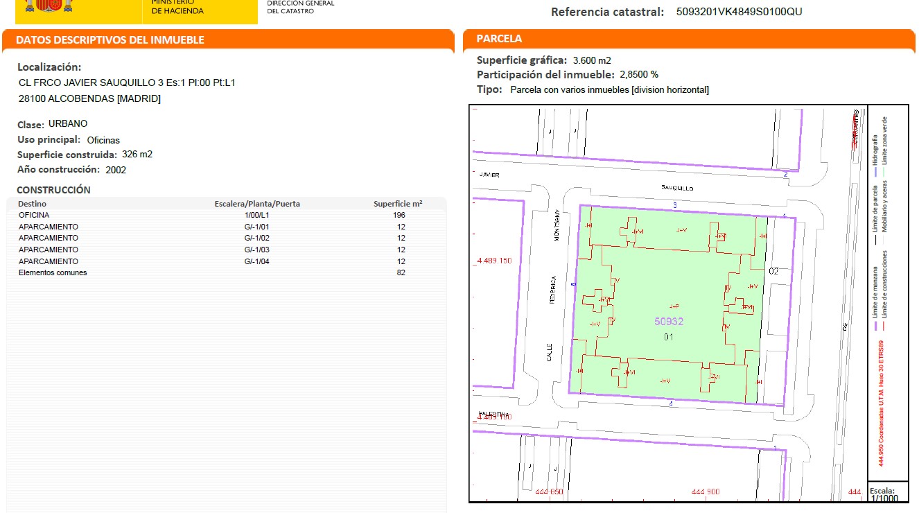 Bureau à vendre à calle Frco Javier Sauquillo
