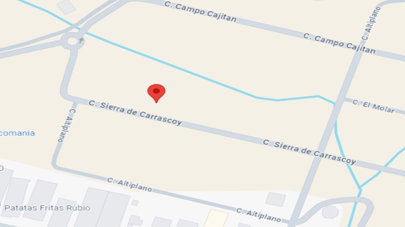 Terreno urbano en venta en calle Sierra de Carrascoy