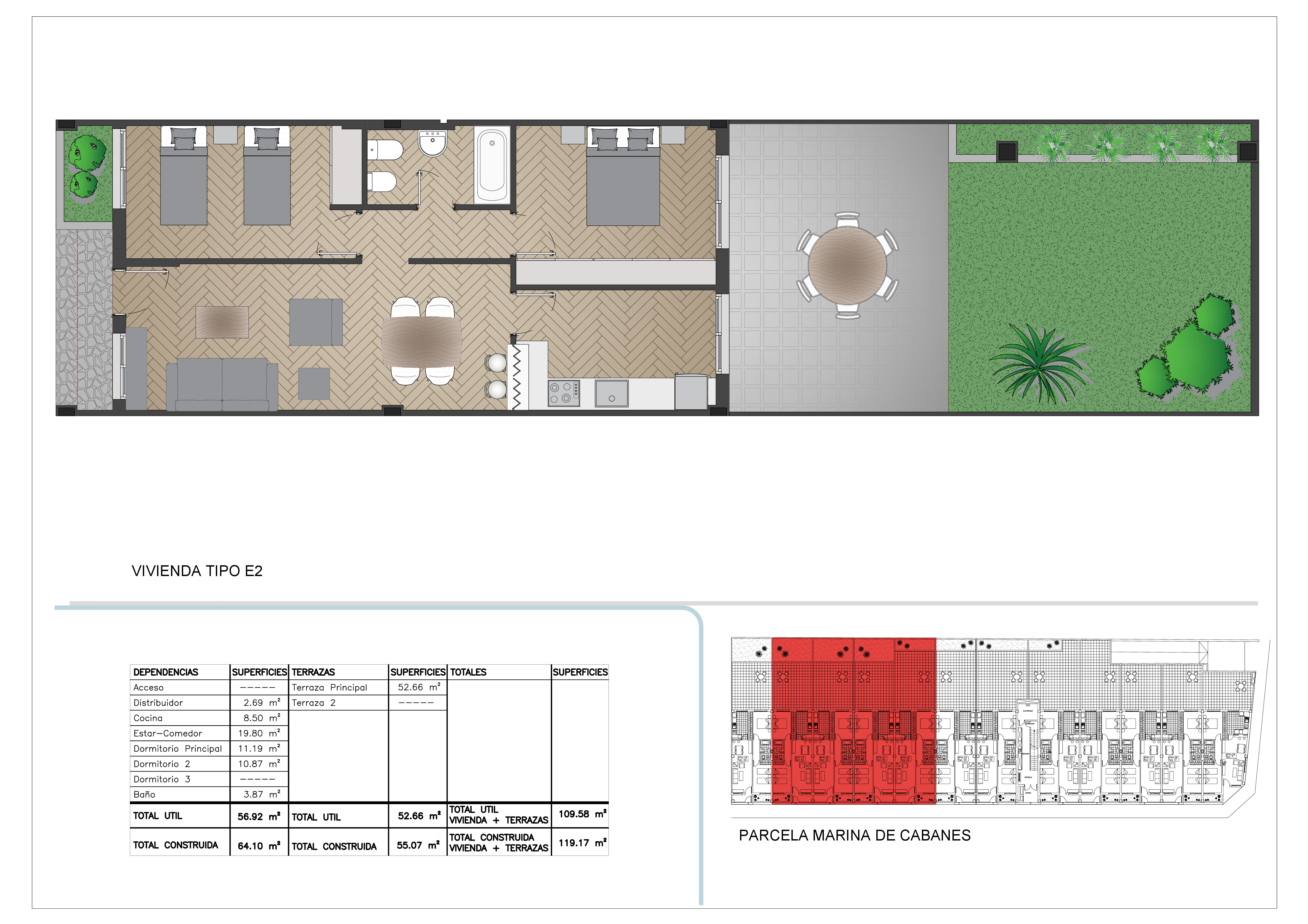 Piso en calle Perxets, Cabanes, Castellón