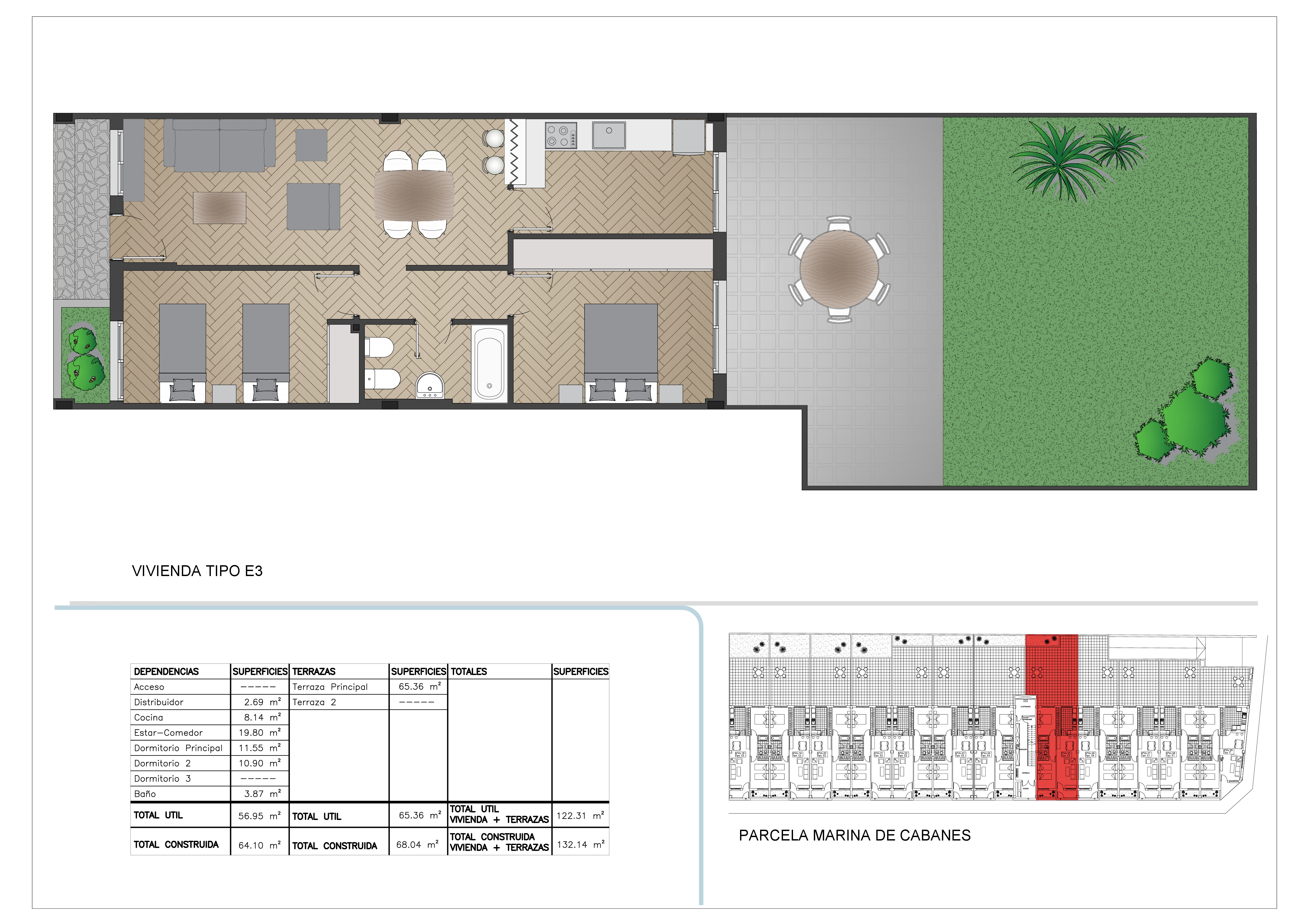 Piso en calle Perxets, Cabanes, Castellón