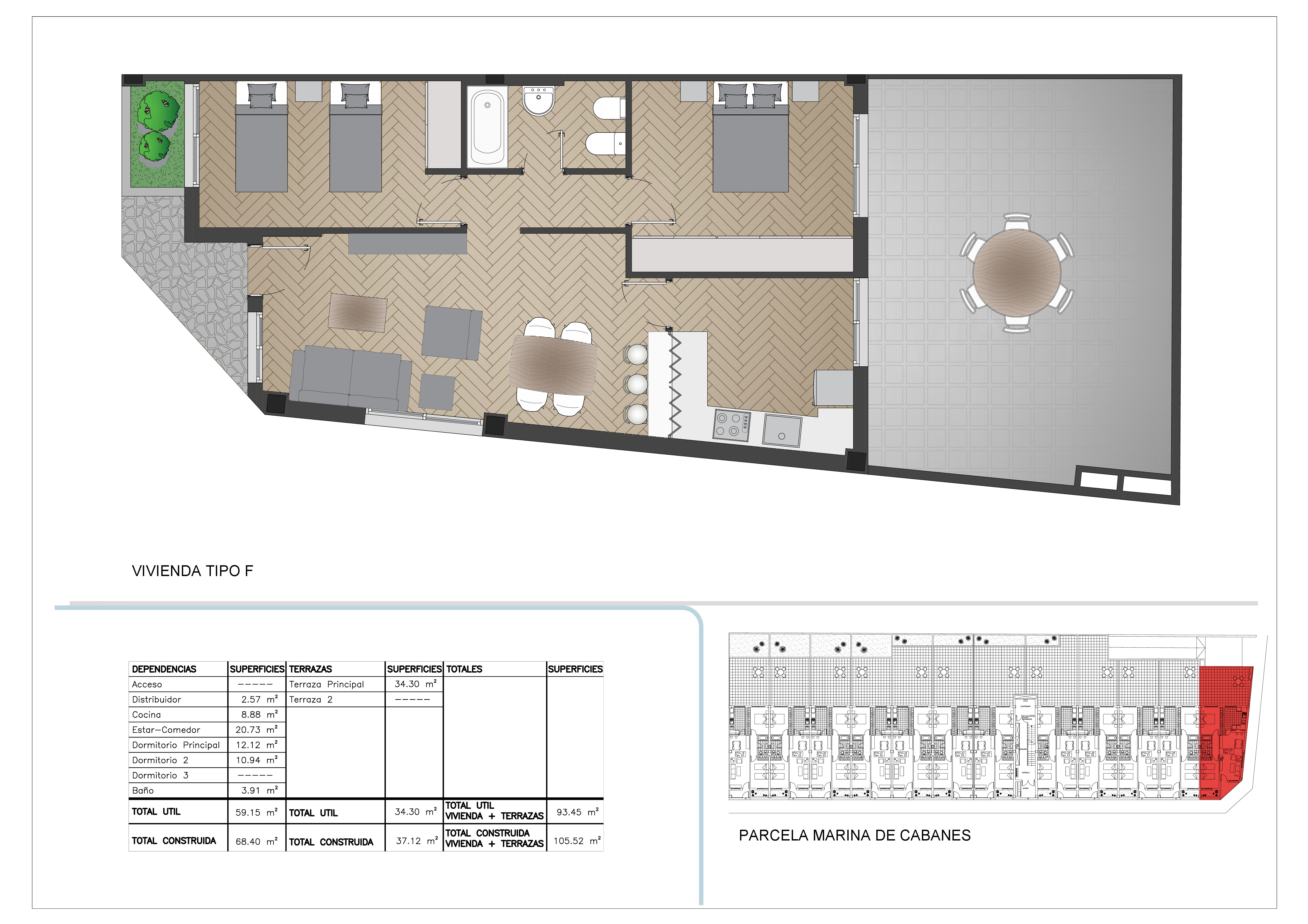 Piso en calle Perxets, Cabanes, Castellón
