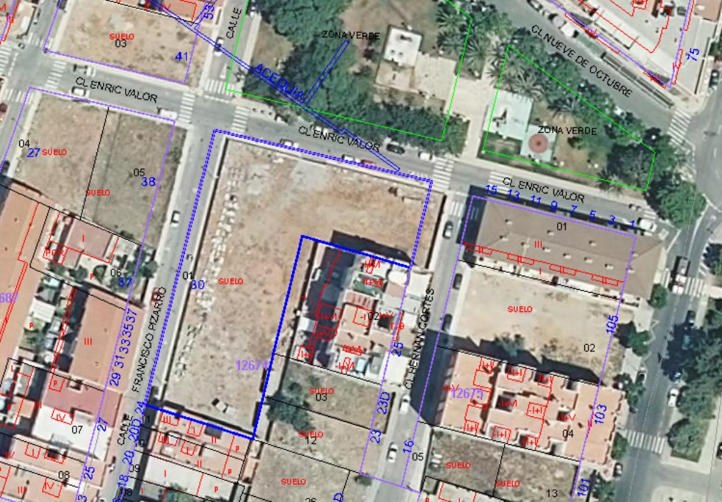 Urban ground for sale in calle Francisco Pizarro