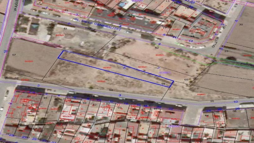 Developable land  on street Proyecto N, Meliana