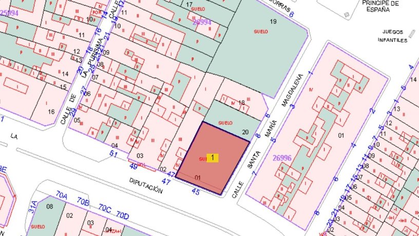 Terrain urbain de 807m² dans avenue Diputacio Provincial, Olleria (L), Valencia