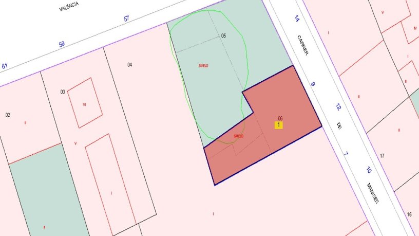 Terrain aménageable de 1508m² dans rue Manises, Torrent, Valencia