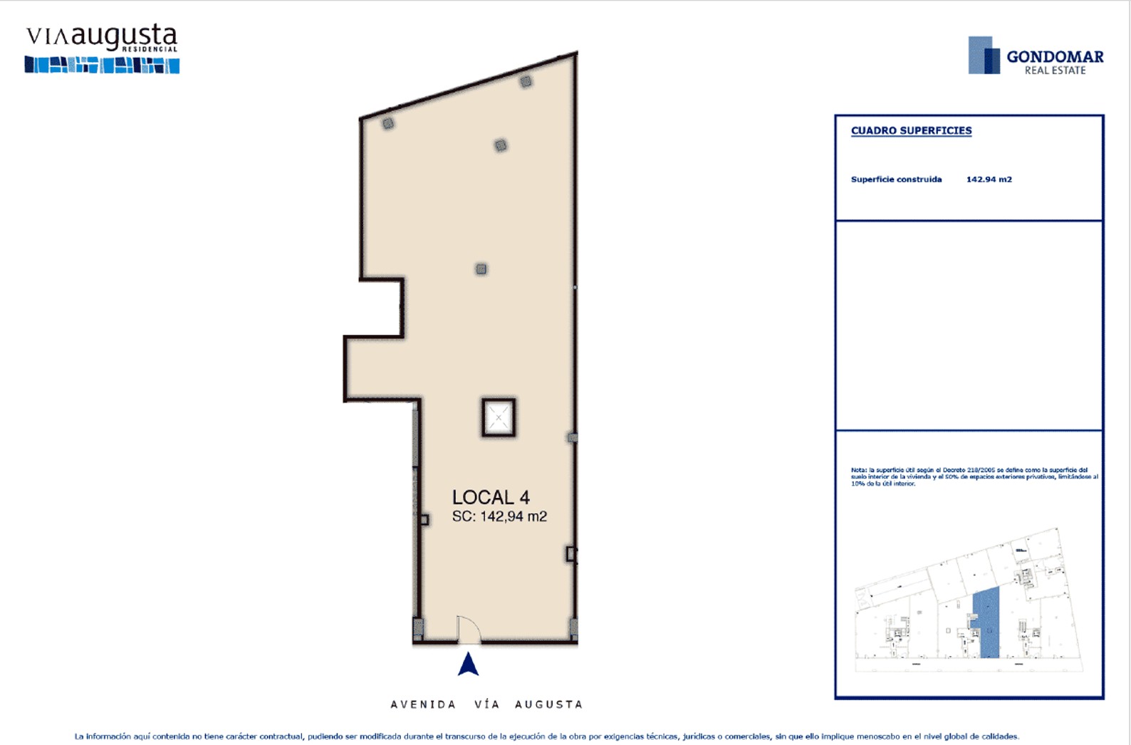 Locaux commerciaux à vendre à avenida Vía Augusta