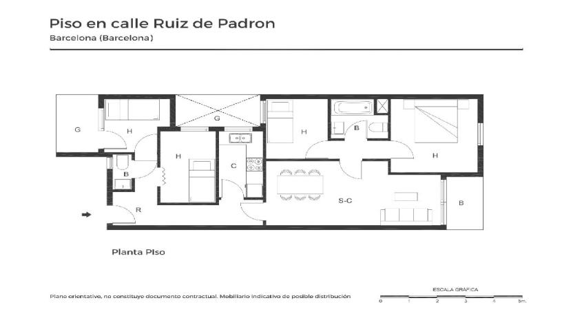 Flat for sale in calle Ruiz de Padron