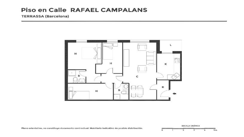 Flat for sale in calle Rafael de Campalans