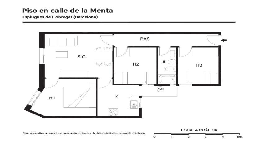 Flat for sale in calle Menta