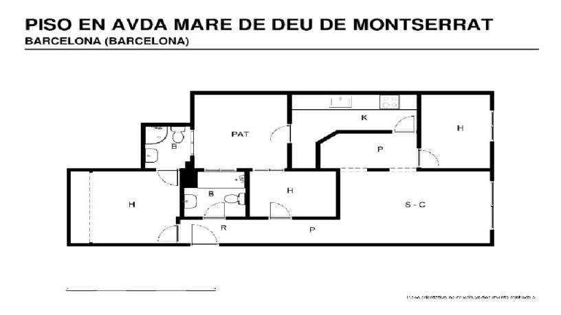 Flat for sale in avda Mare de Deu de Montserrat