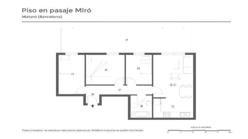 Flat for sale in psaje Miro