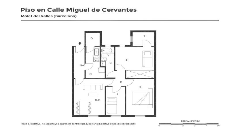 Piso en venta en calle Miguel de Cervantes