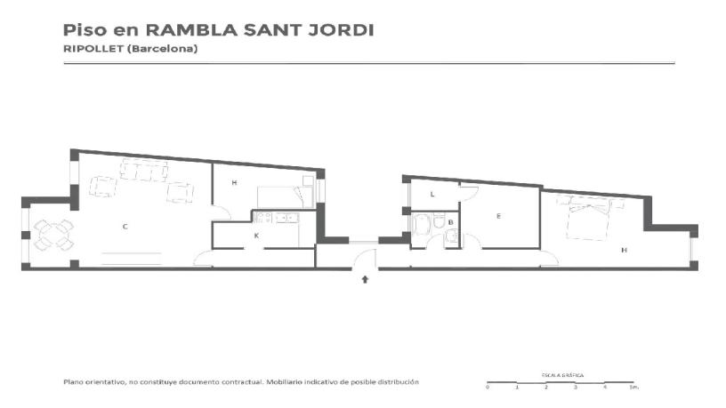 Flat for sale in rbla Sant Jordi