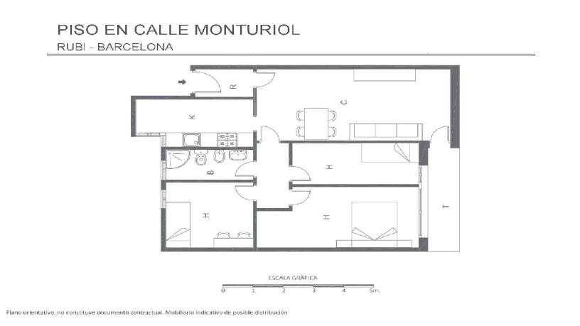 Flat for sale in calle Monturiol