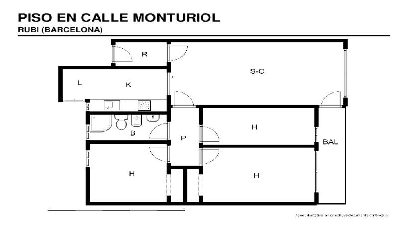 Flat for sale in calle Monturiol