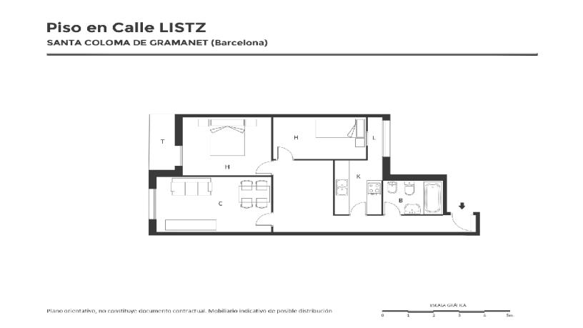 Piso en venta en calle Listz