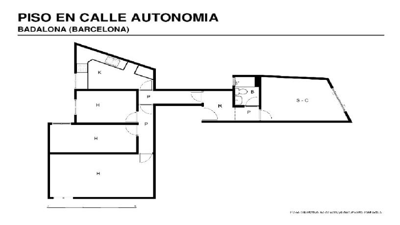 Piso en venta en calle Autonomia