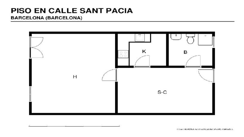 Flat for sale in calle Sant Pacia