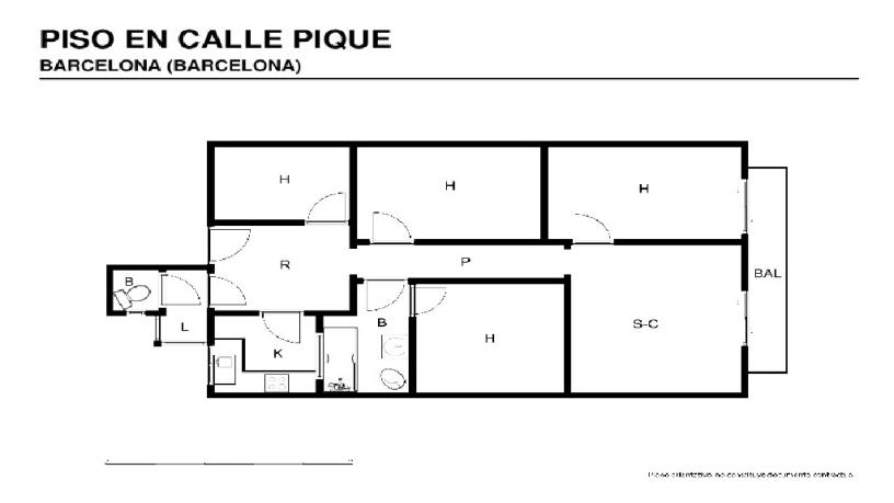 Flat for sale in calle Pique