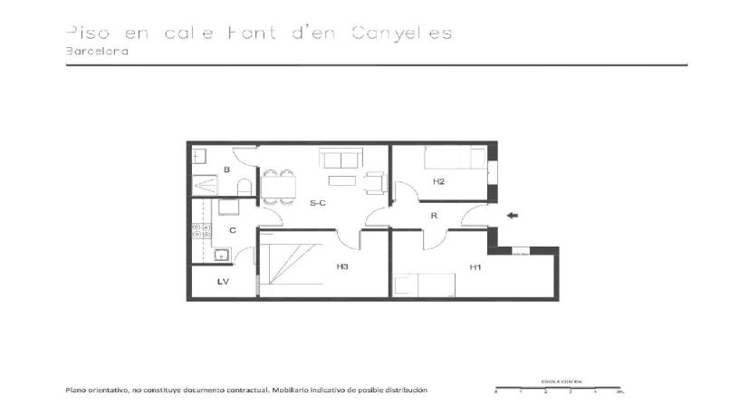 Flat for sale in calle Font de Canyelles