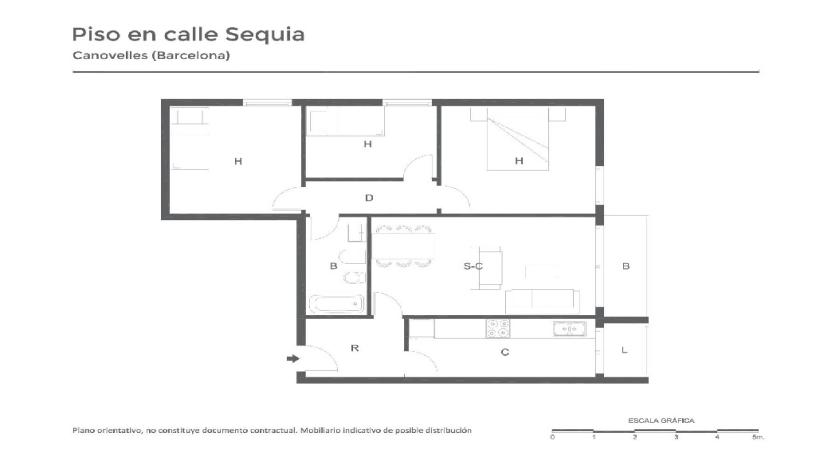Flat for sale in calle Sequia