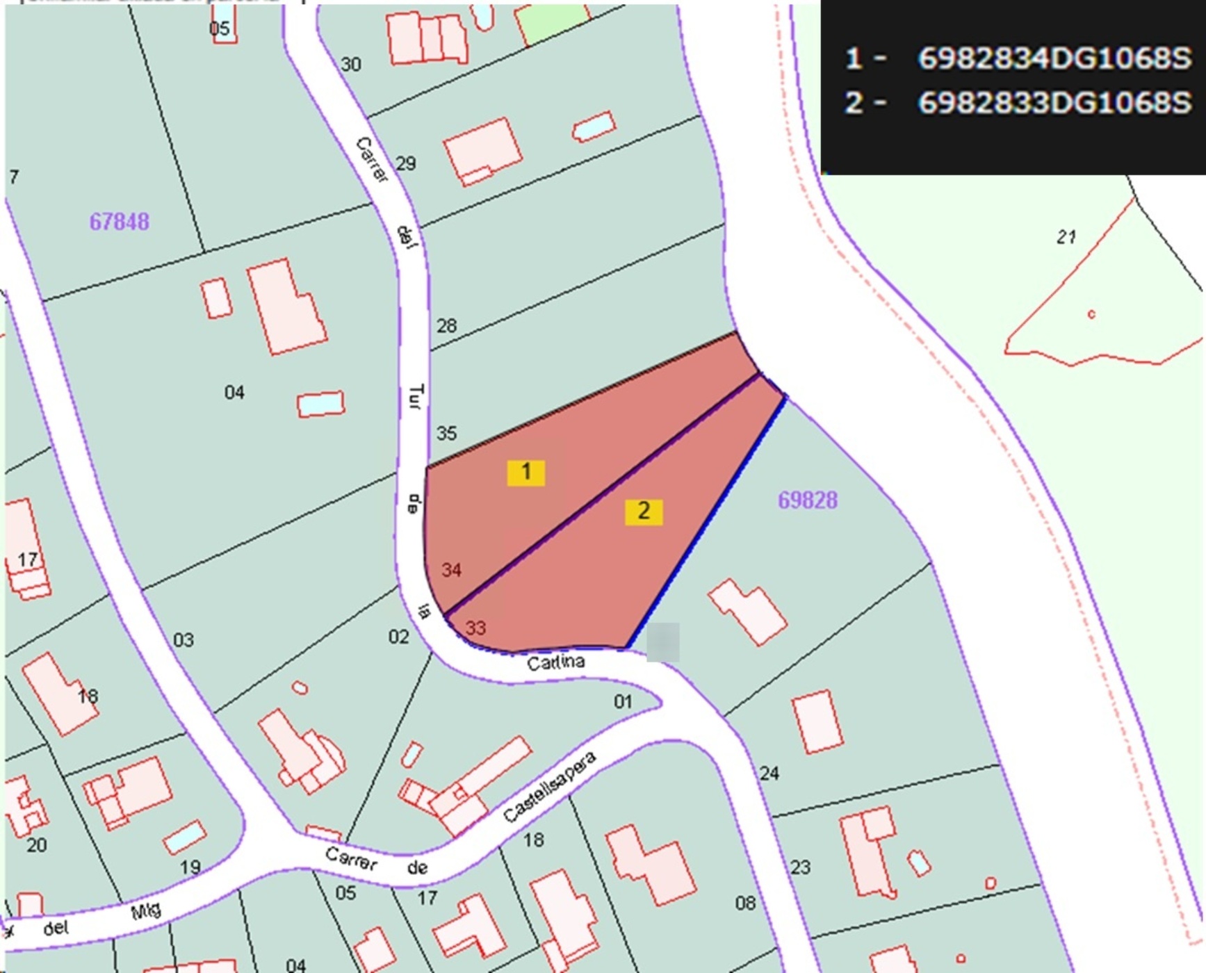Urban ground for sale in calle Turo la Carlina